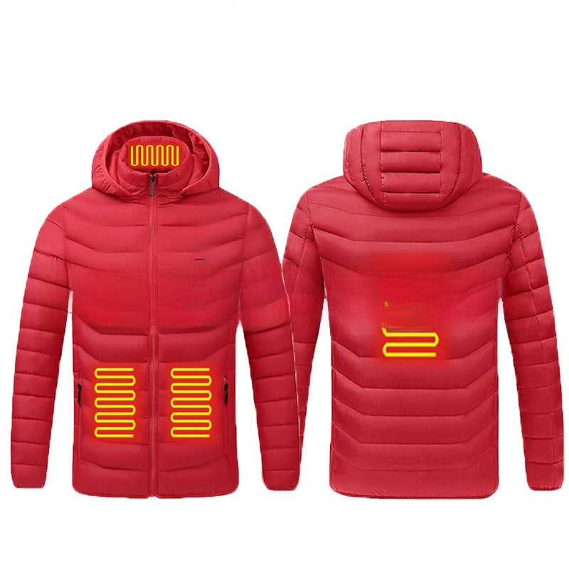Heated warm cotton coat