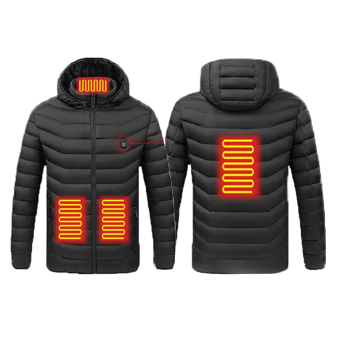 Heated warm cotton coat