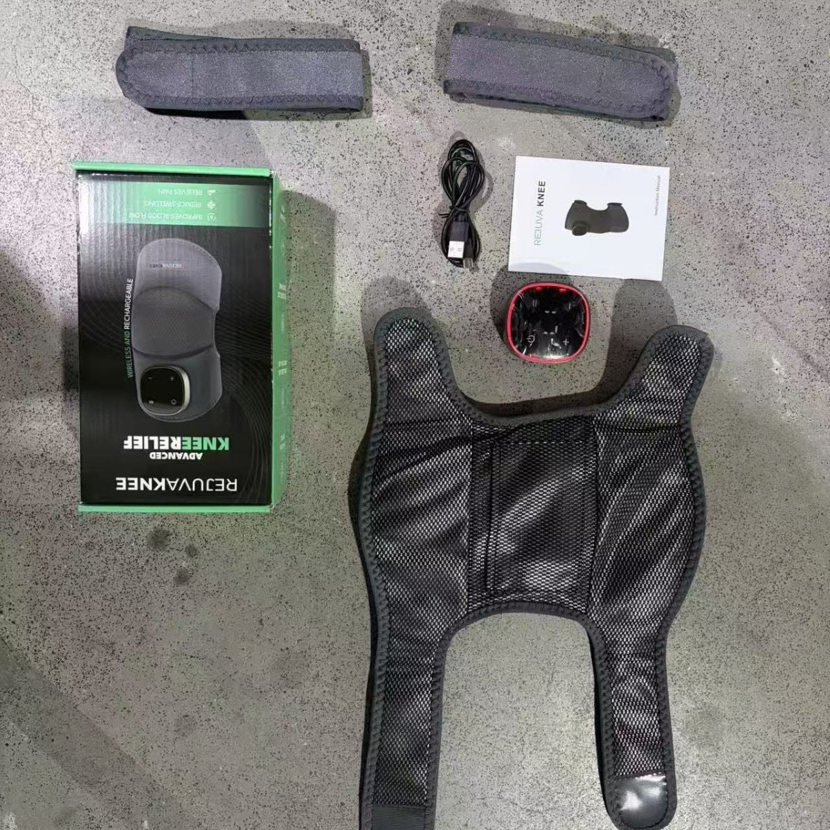Heating kneepad massage apparatus