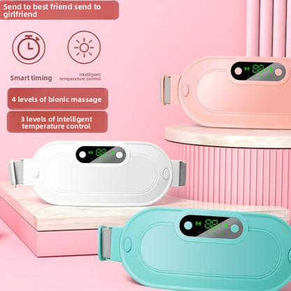 Heating Massage Belt with Vibration and Digital Display