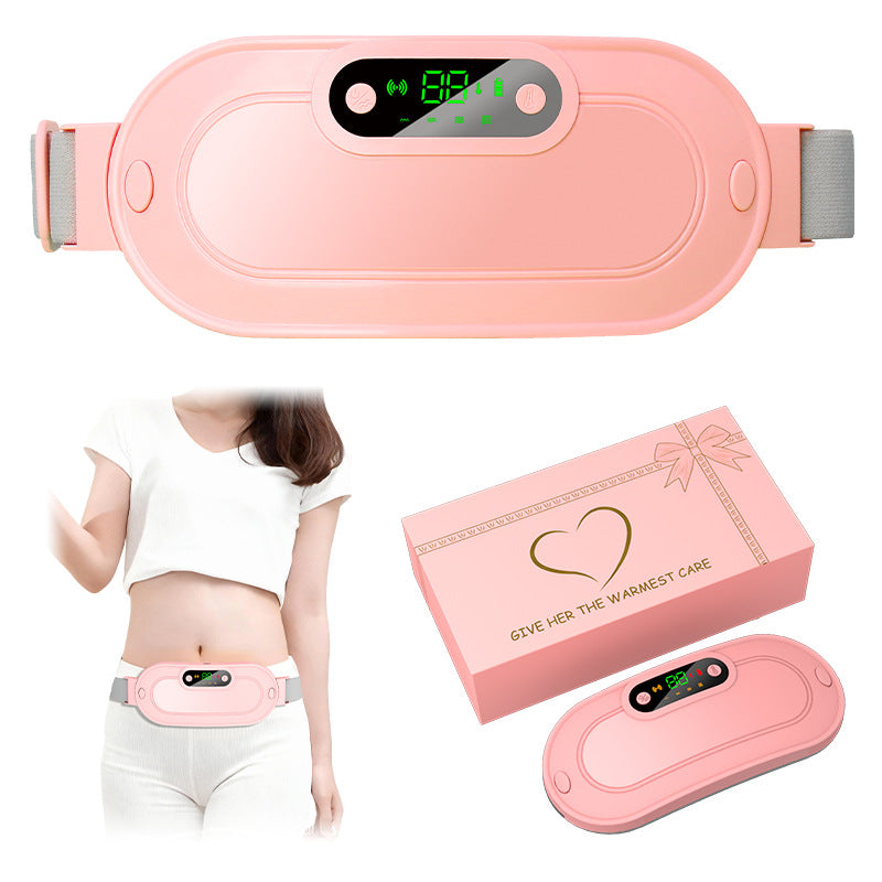 Heating Massage Belt with Vibration and Digital Display