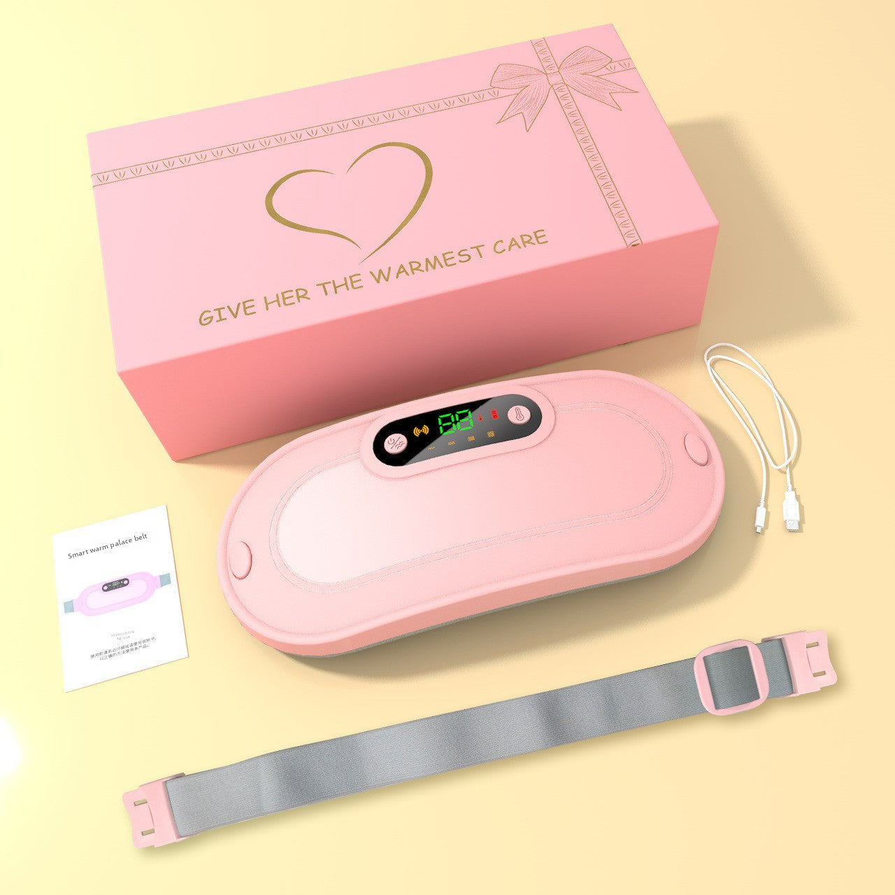 Heating Massage Belt with Vibration and Warmth