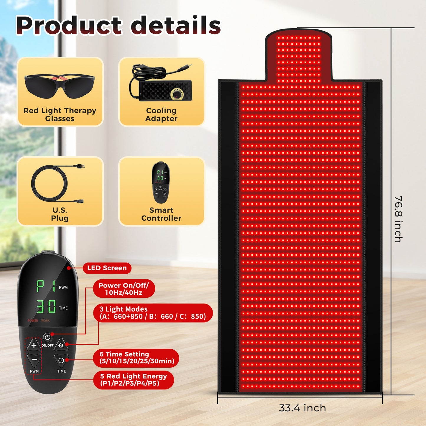 Heating Therapy Mattress with Remote Control