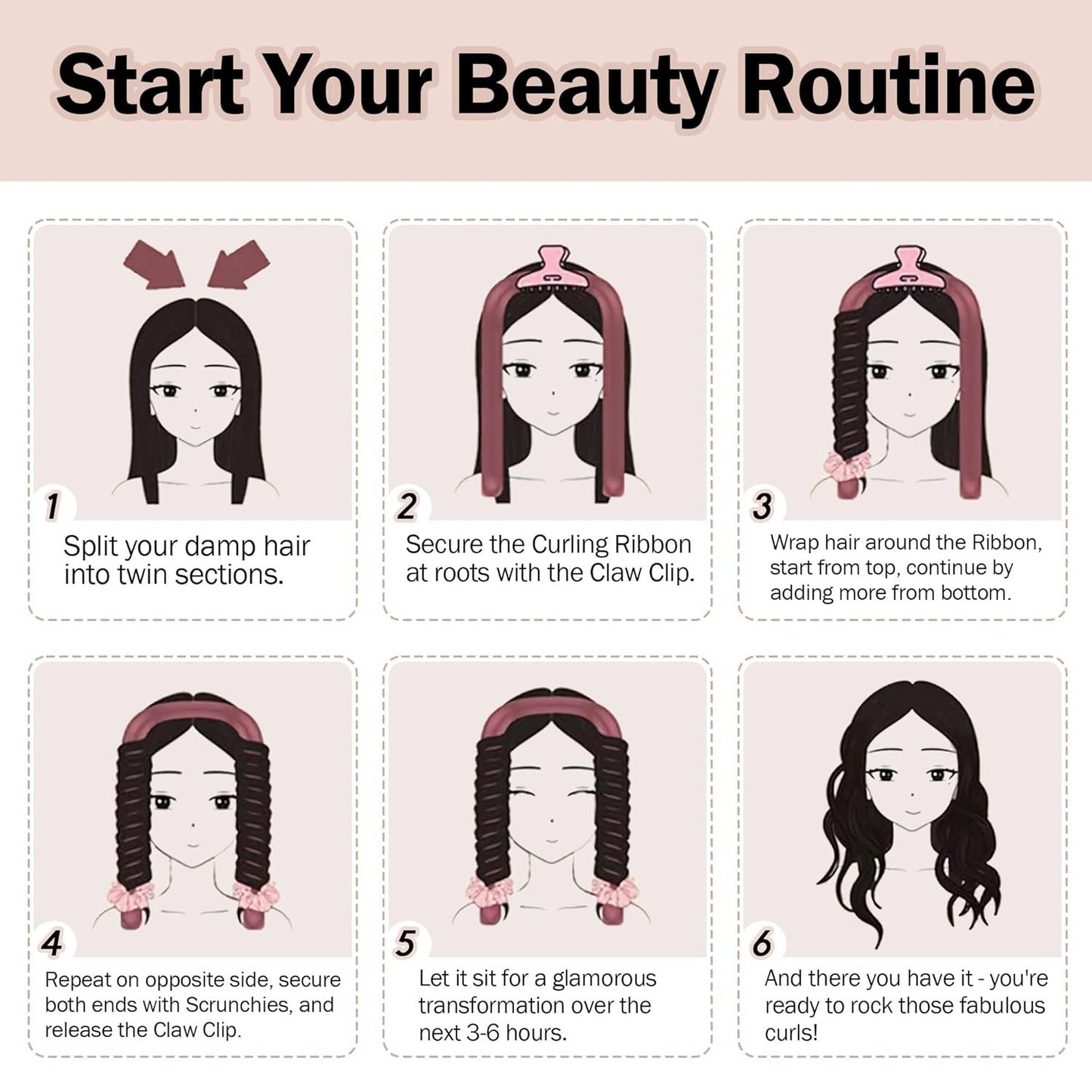 Heatless Hair Curling Set