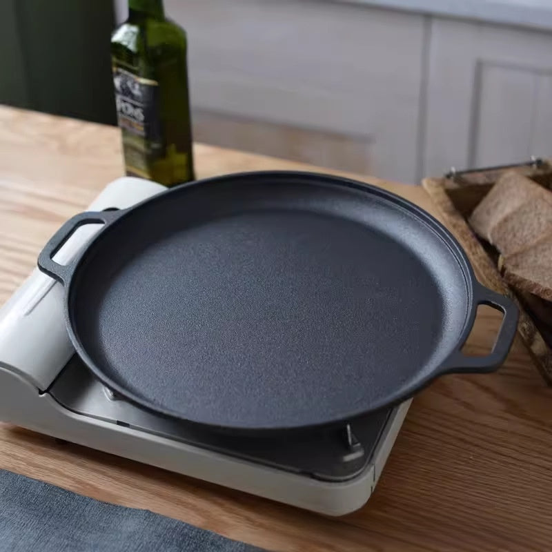 Heavy Duty Cast Iron Griddle Pan for Baking and Frying