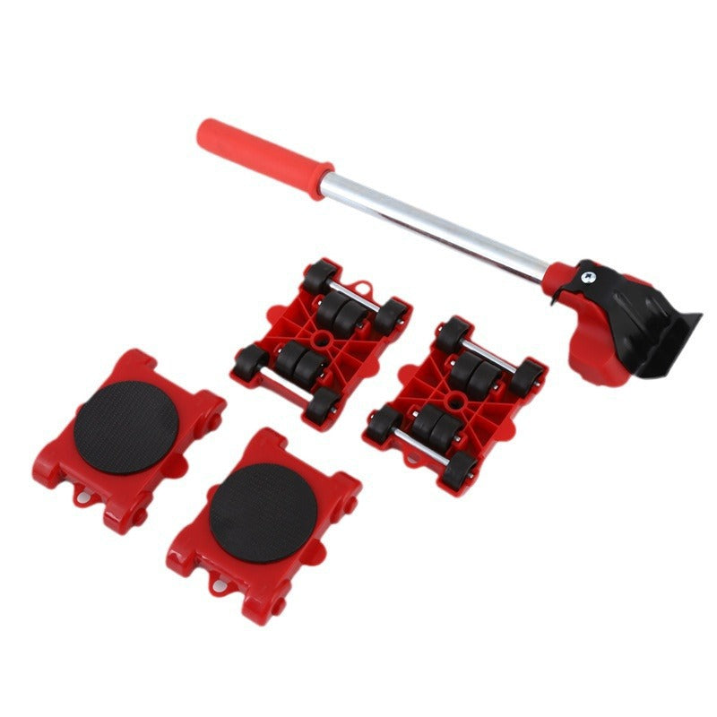 Heavy-duty Moving Tool Set with Wheels and Crowbar