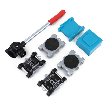 Heavy-duty Moving Tool Set with Wheels and Crowbar