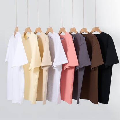 Heavy-Duty Pure Cotton Short-Sleeve T-Shirt