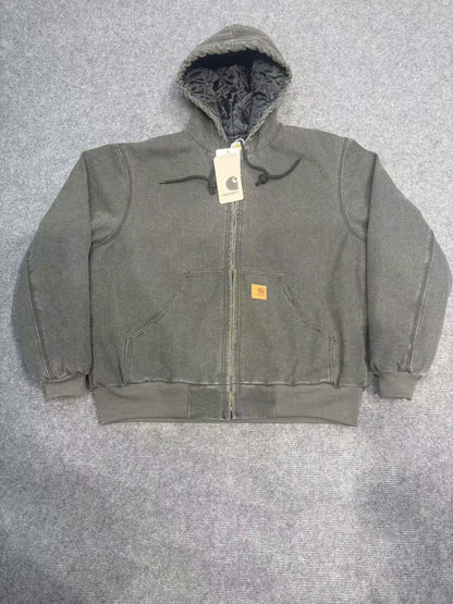 Heavy-Duty Washed Canvas Work Jacket