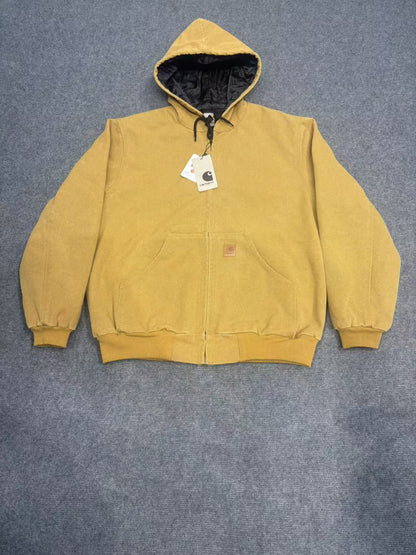 Heavy-Duty Washed Canvas Work Jacket