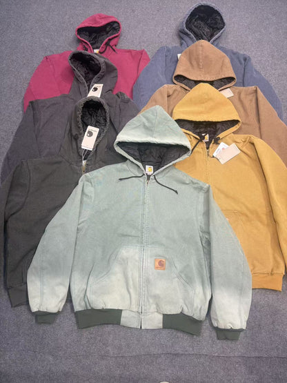Heavy-Duty Washed Canvas Work Jacket