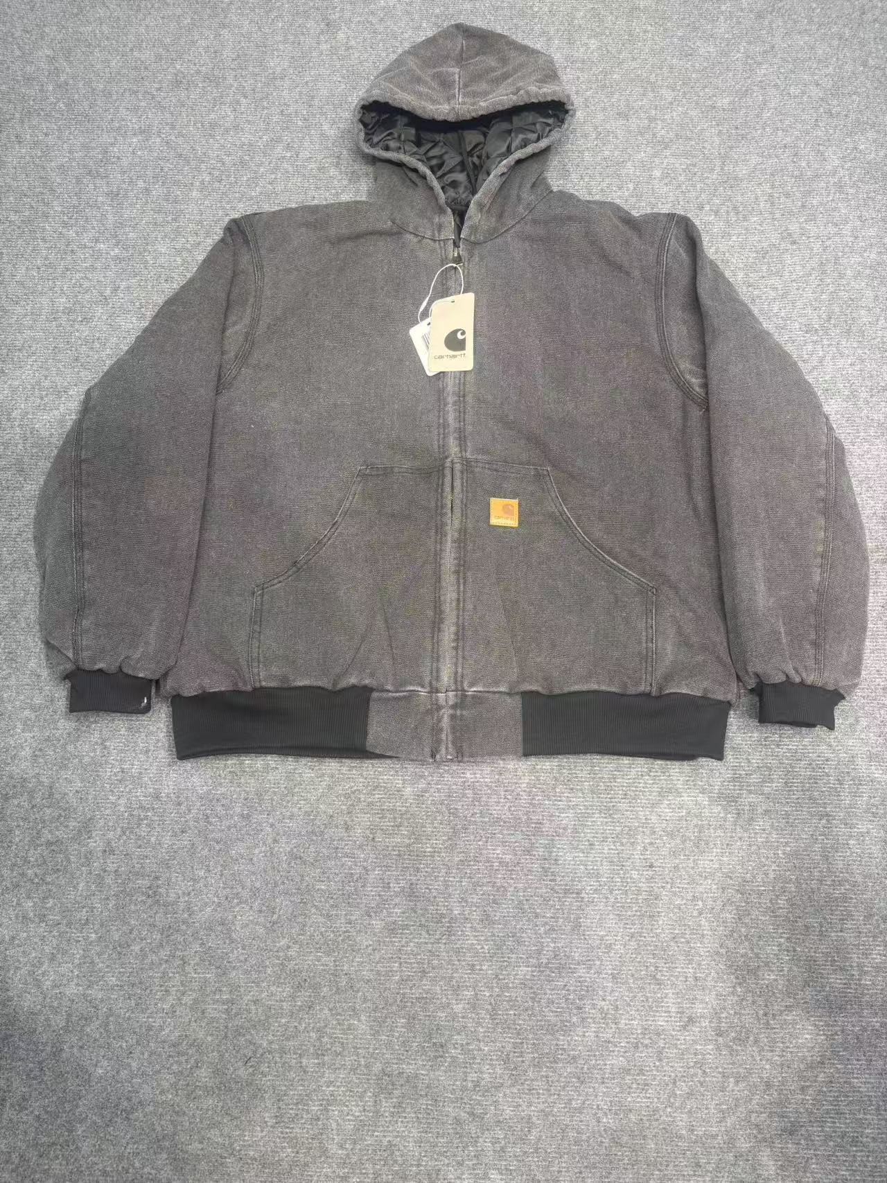 Heavy-Duty Washed Canvas Work Jacket