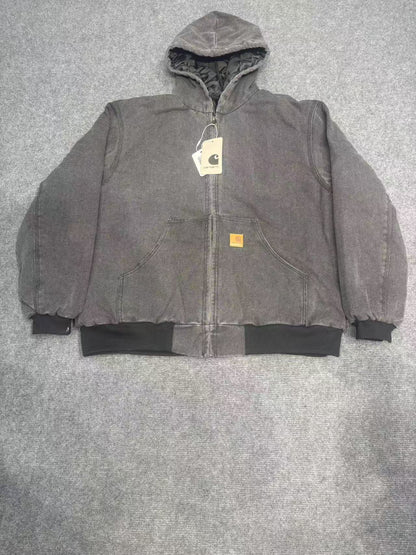 Heavy-Duty Washed Canvas Work Jacket