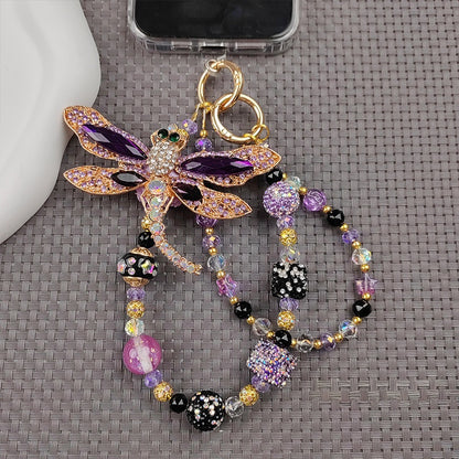 Heavy Duty Zircon Dragonfly Mobile Phone Chain