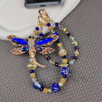 Heavy Duty Zircon Dragonfly Mobile Phone Chain