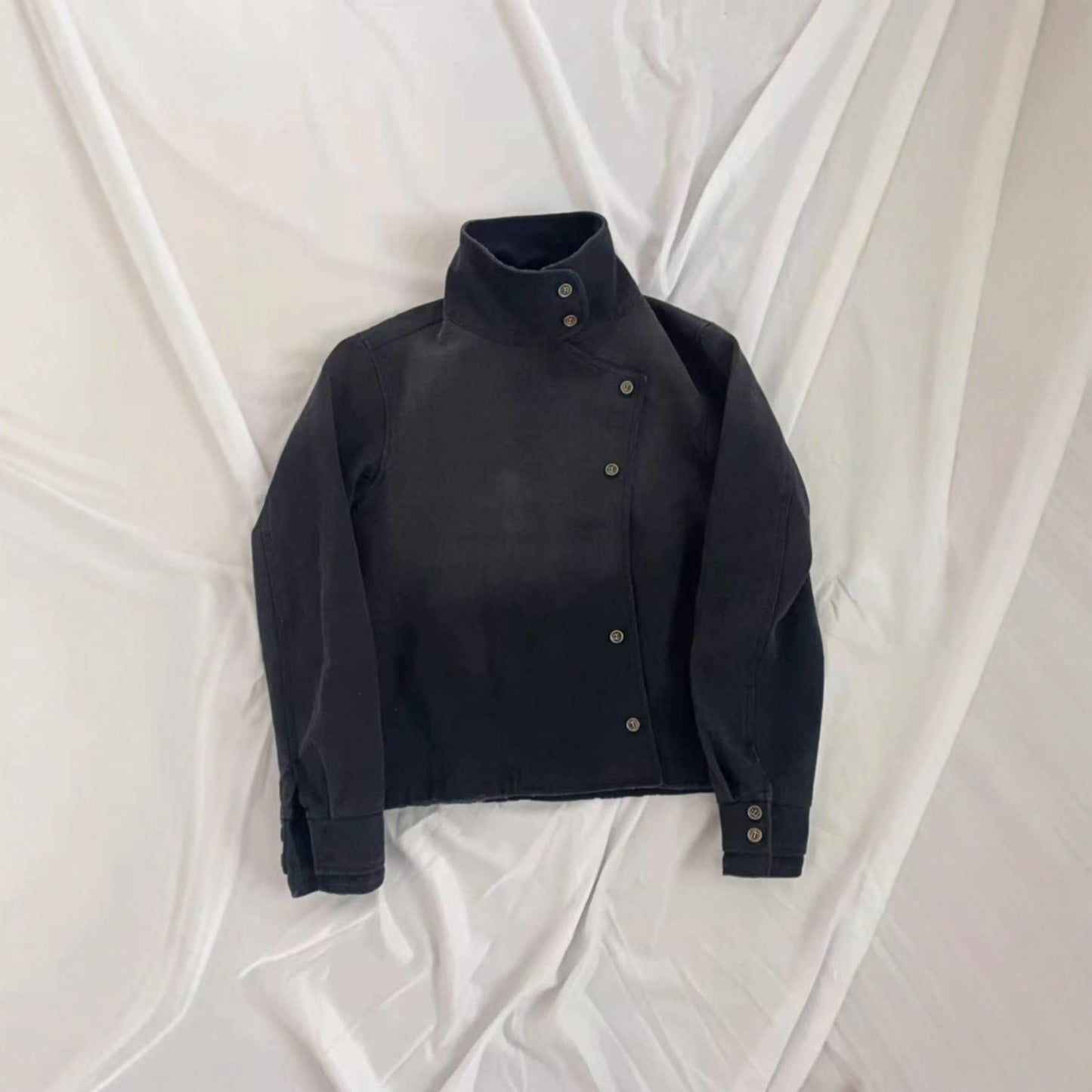 Heavy Washed Long Sleeve Denim Jacket