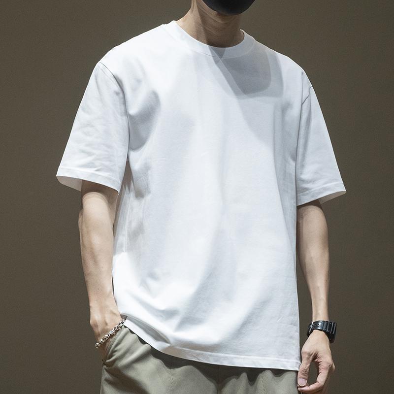 Heavyweight 100% Cotton Short-Sleeve Versatile T-Shirt