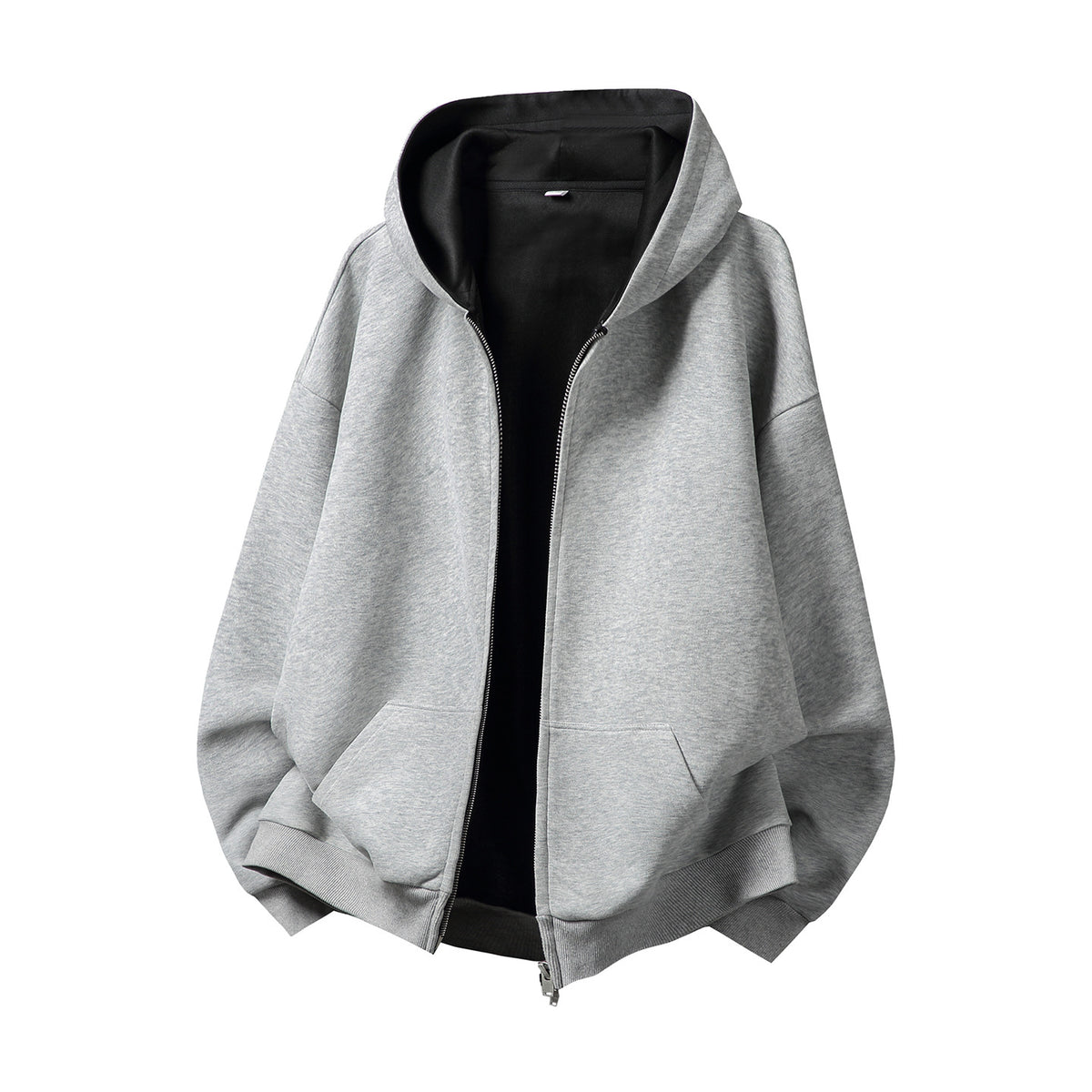 Heavyweight American-style color-blocked lined hoodie