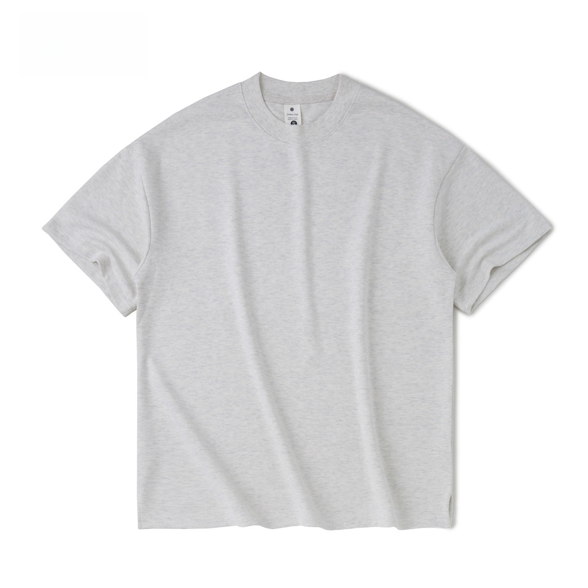 Heavyweight Brushed Cotton T-Shirt Men Vintage Style