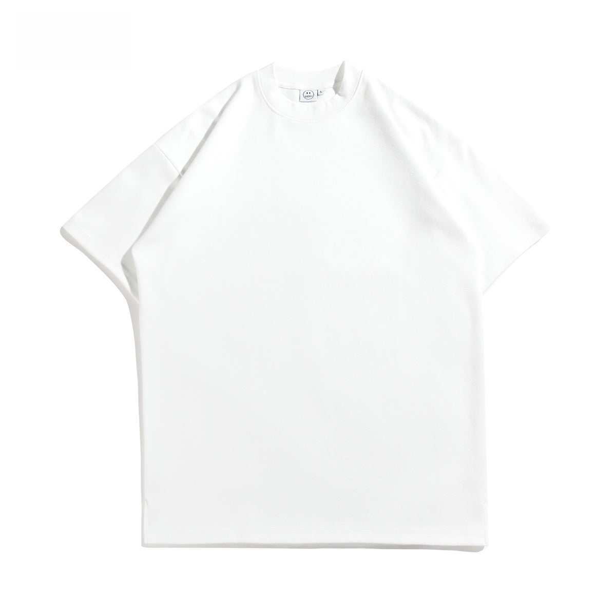 Heavyweight Brushed Cotton T-Shirt Men Vintage Style