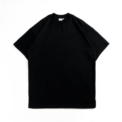 Heavyweight Brushed Cotton T-Shirt Men Vintage Style
