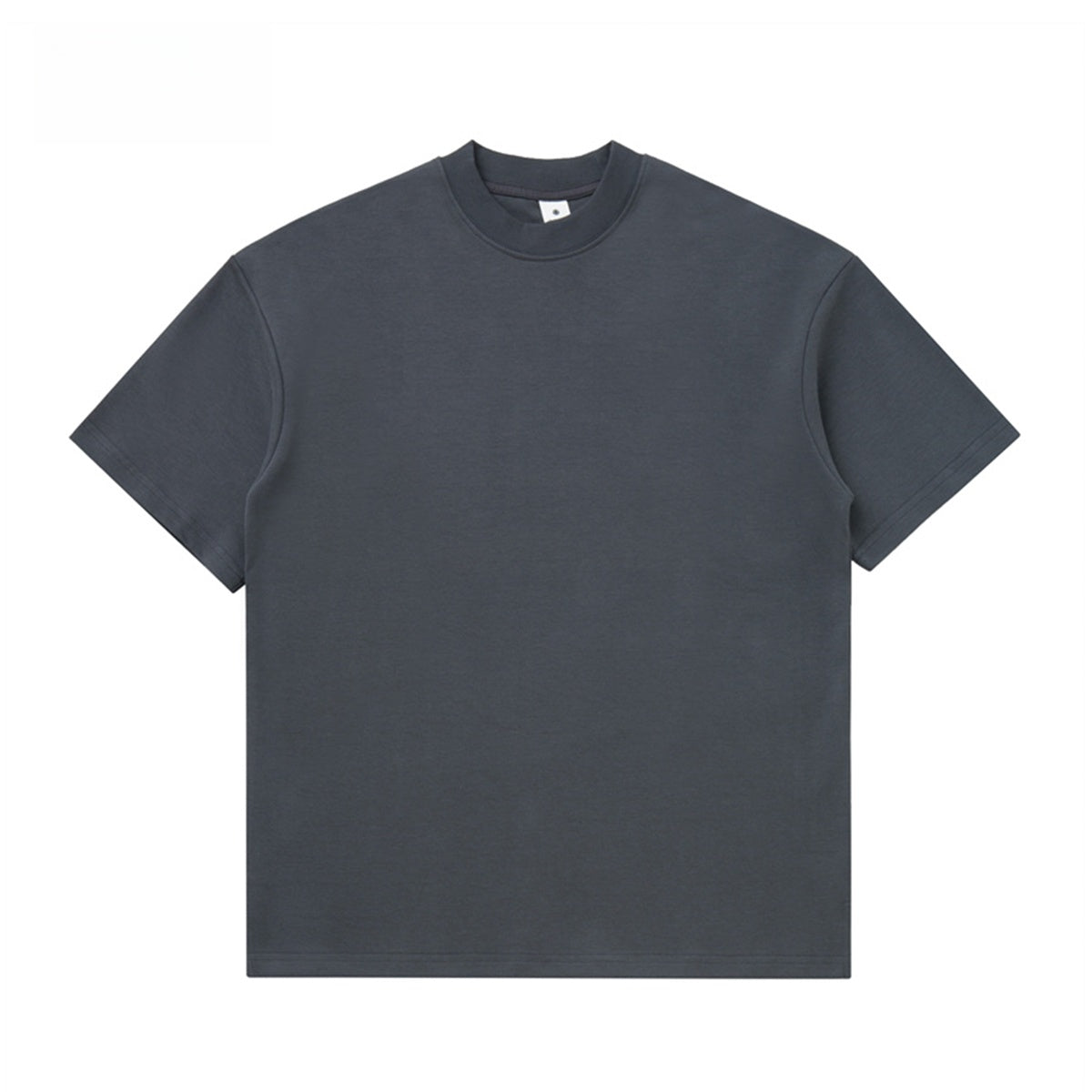 Heavyweight Brushed Cotton T-Shirt Men Vintage Style