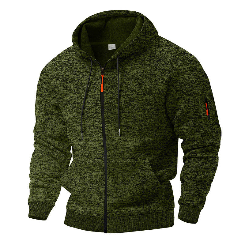 Heavyweight Cationic Fleece Zipper Hoodie