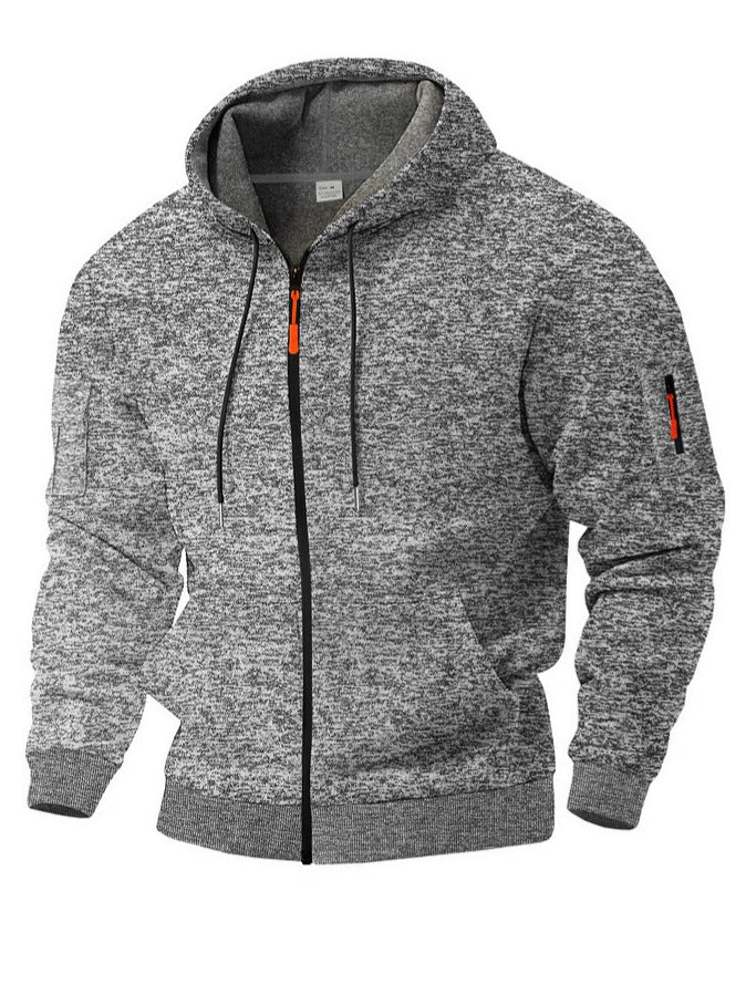 Heavyweight Cationic Fleece Zipper Hoodie