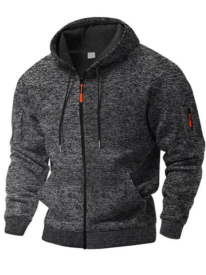 Heavyweight Cationic Fleece Zipper Hoodie