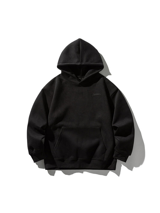 Heavyweight Cotton Blend Hooded Pullover Sweatshirt