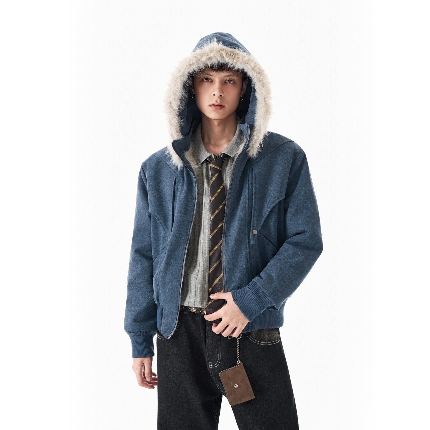 Heavyweight Cotton Canvas Jacket with Detachable Hood