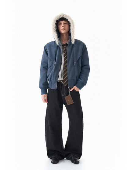 Heavyweight Cotton Canvas Jacket with Detachable Hood