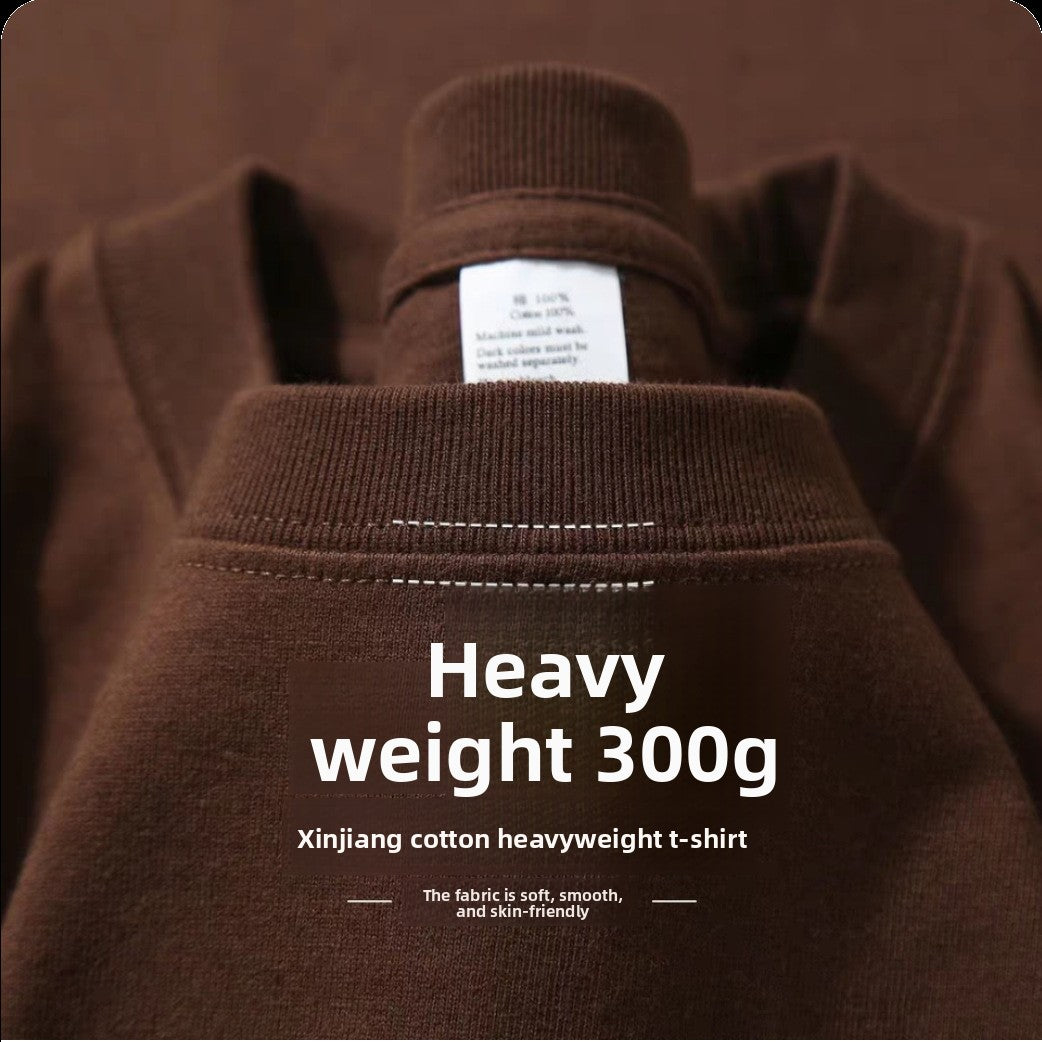 Heavyweight Cotton T-Shirt Unisex Half Sleeve