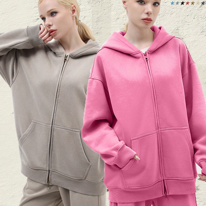 Heavyweight Fleece Hooded Sweatshirt and Sweatpants Set