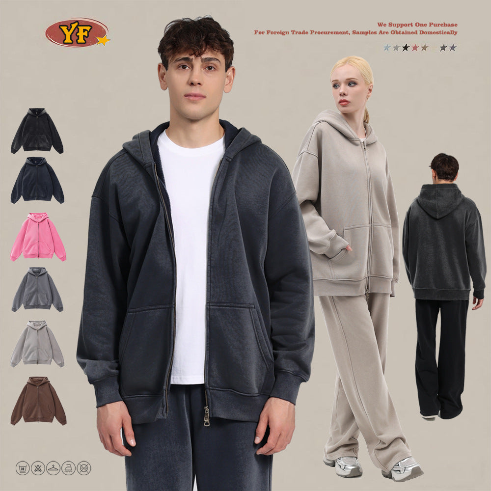 Heavyweight Fleece Hooded Sweatshirt and Sweatpants Set