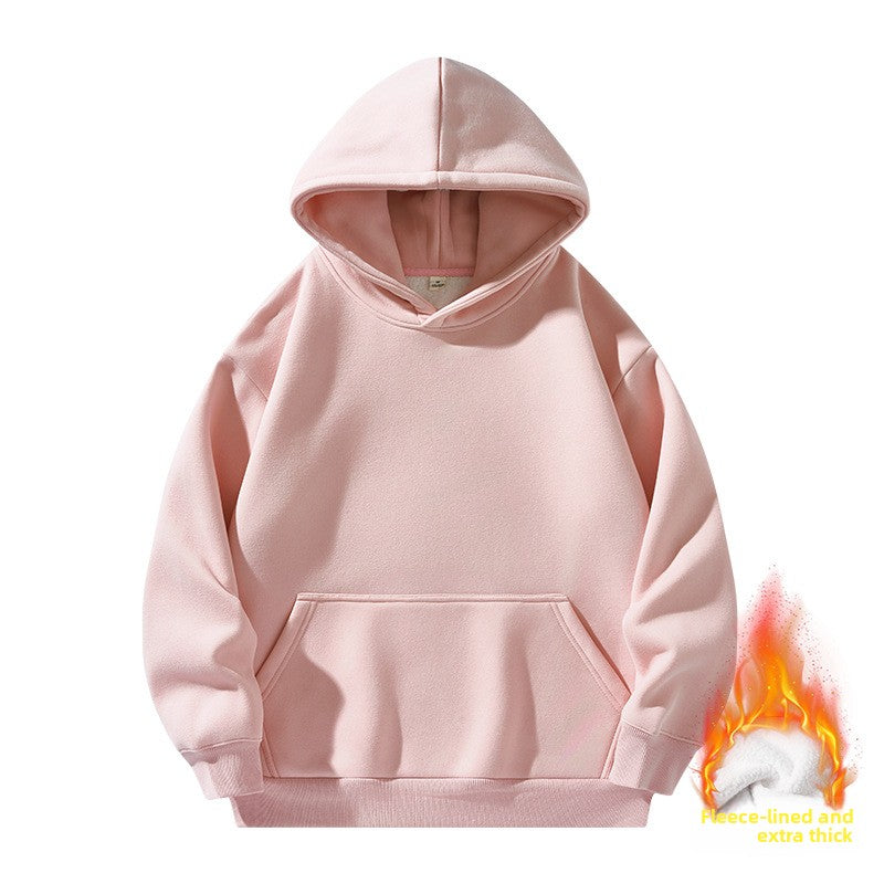 Heavyweight Fleece Lined Hooded Sweatshirt for Men and Women