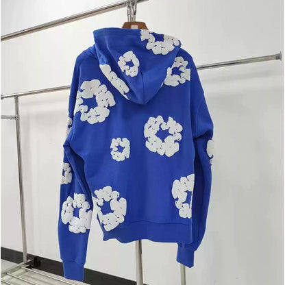 Heavyweight Fleece-Lined Hooded Sweatshirt with Unique Print