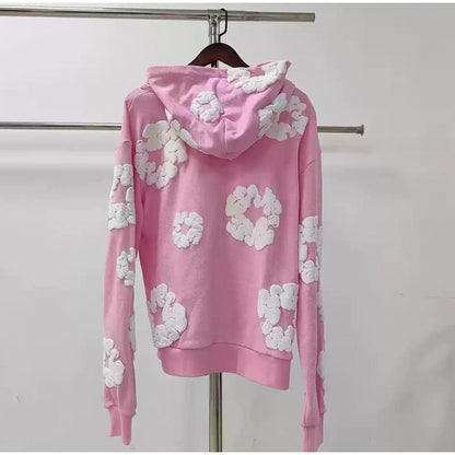 Heavyweight Fleece-Lined Hooded Sweatshirt with Unique Print