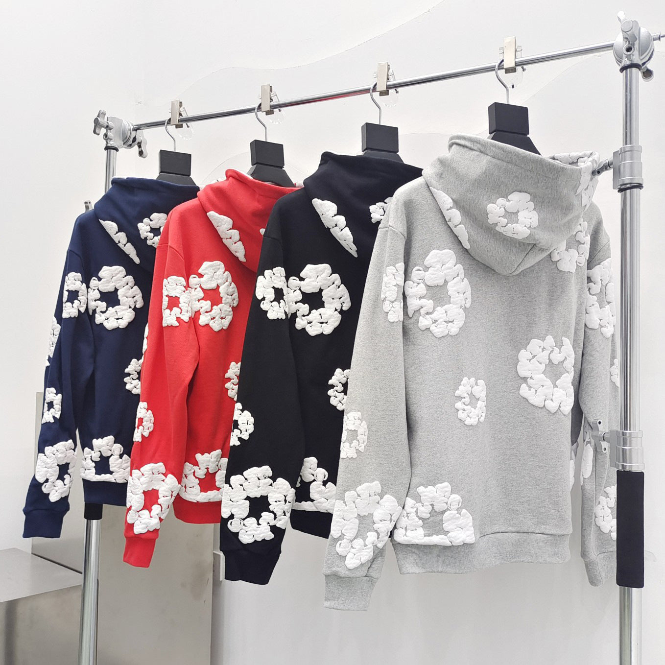 Heavyweight Fleece-Lined Hooded Sweatshirt with Unique Print
