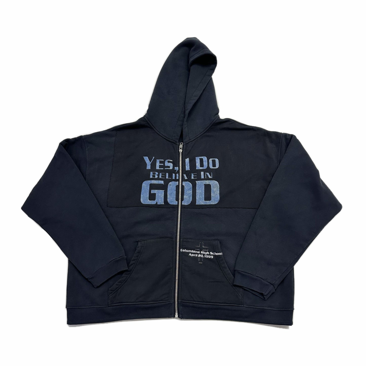 heavyweight patchwork zipper jacket