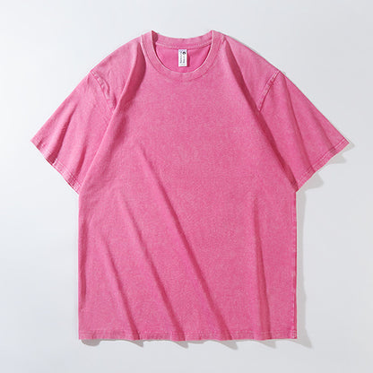 Heavyweight Washed Cotton Streetwear T-Shirt