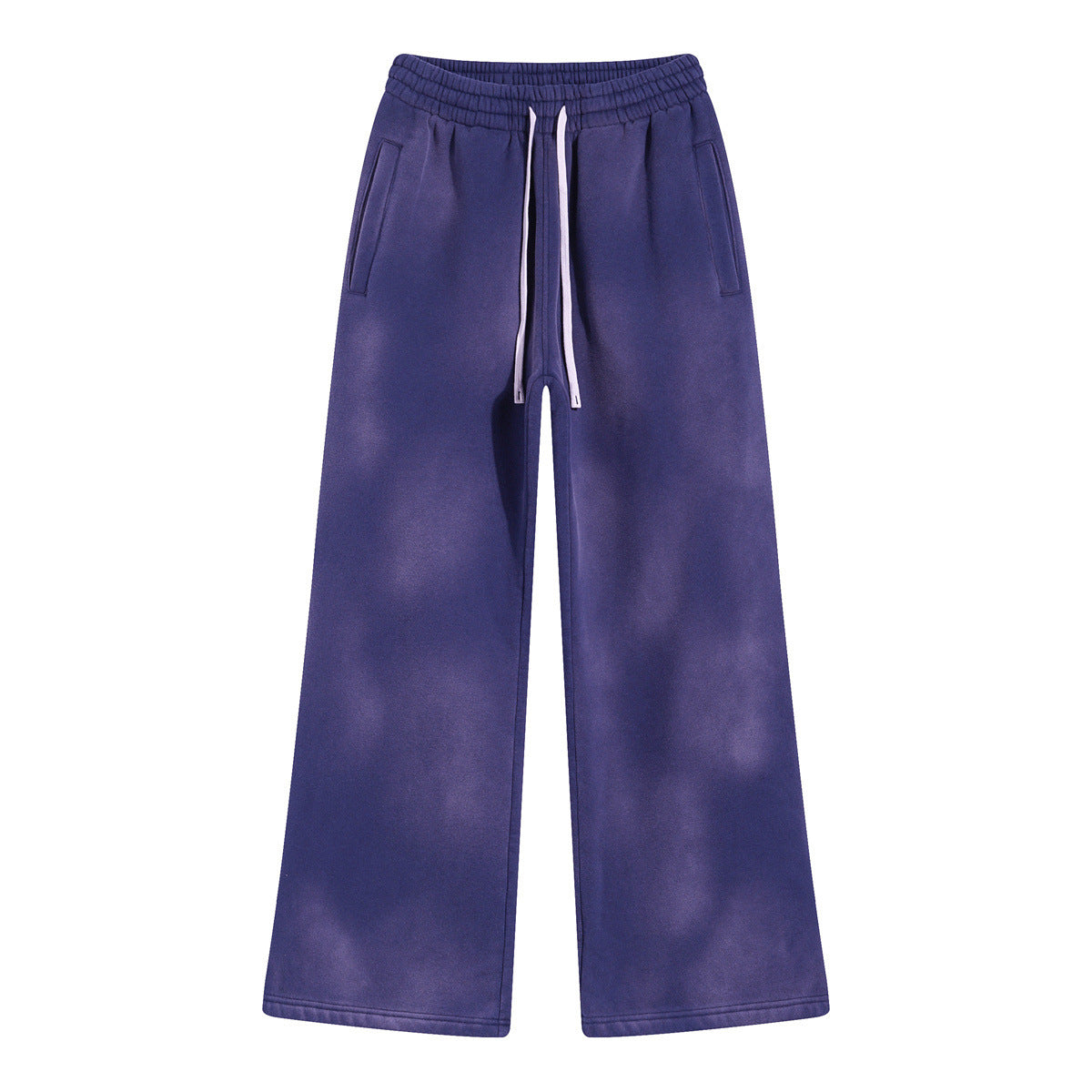 Heavyweight Washed Fleece Wide-Leg Sweatpants