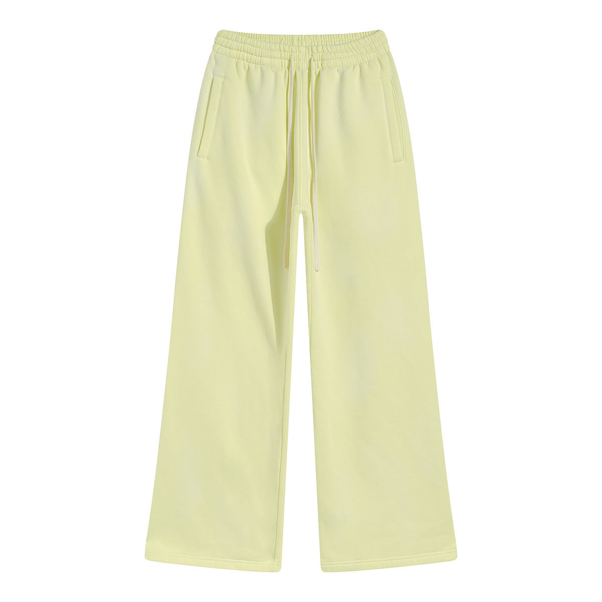 Heavyweight Washed Fleece Wide-Leg Sweatpants