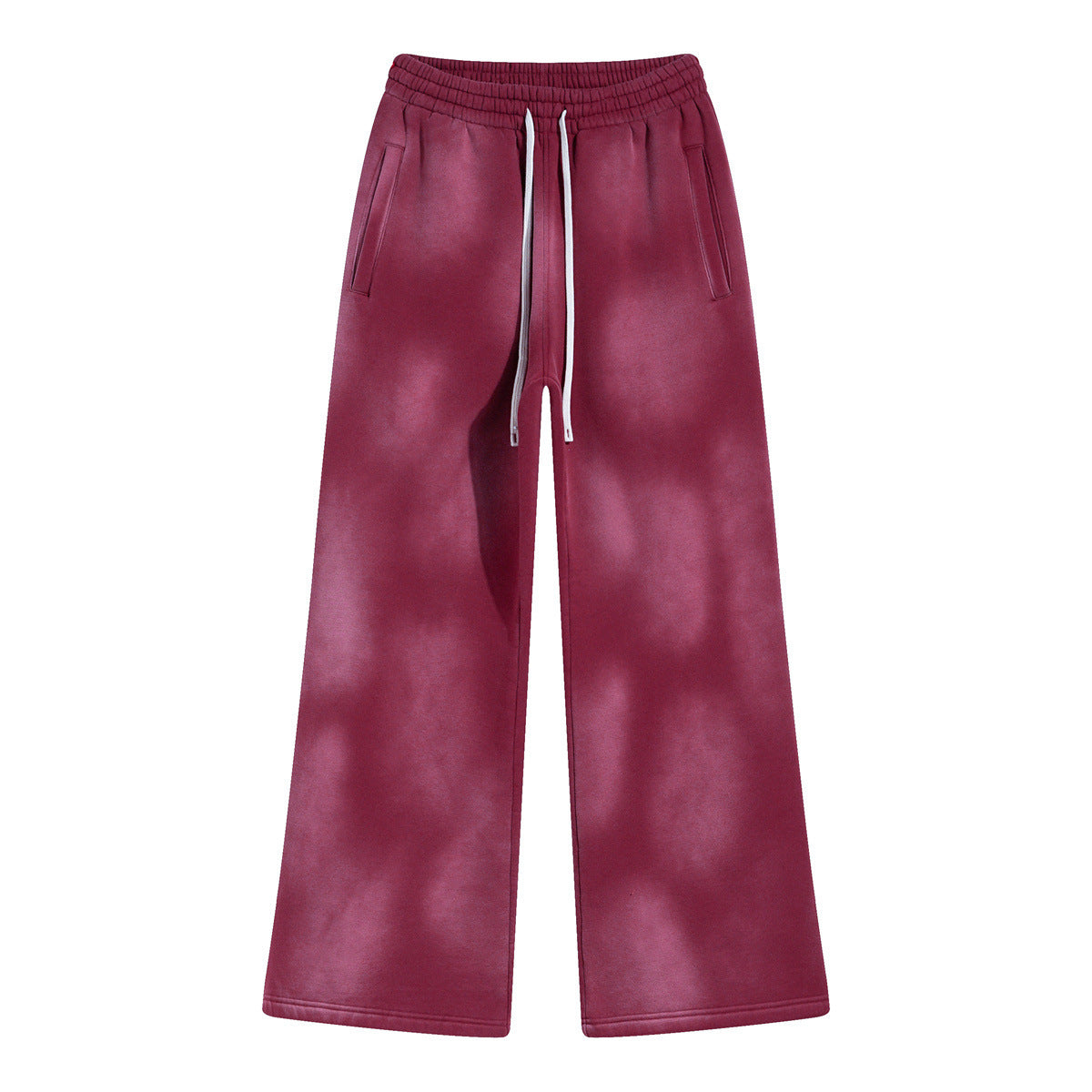 Heavyweight Washed Fleece Wide-Leg Sweatpants
