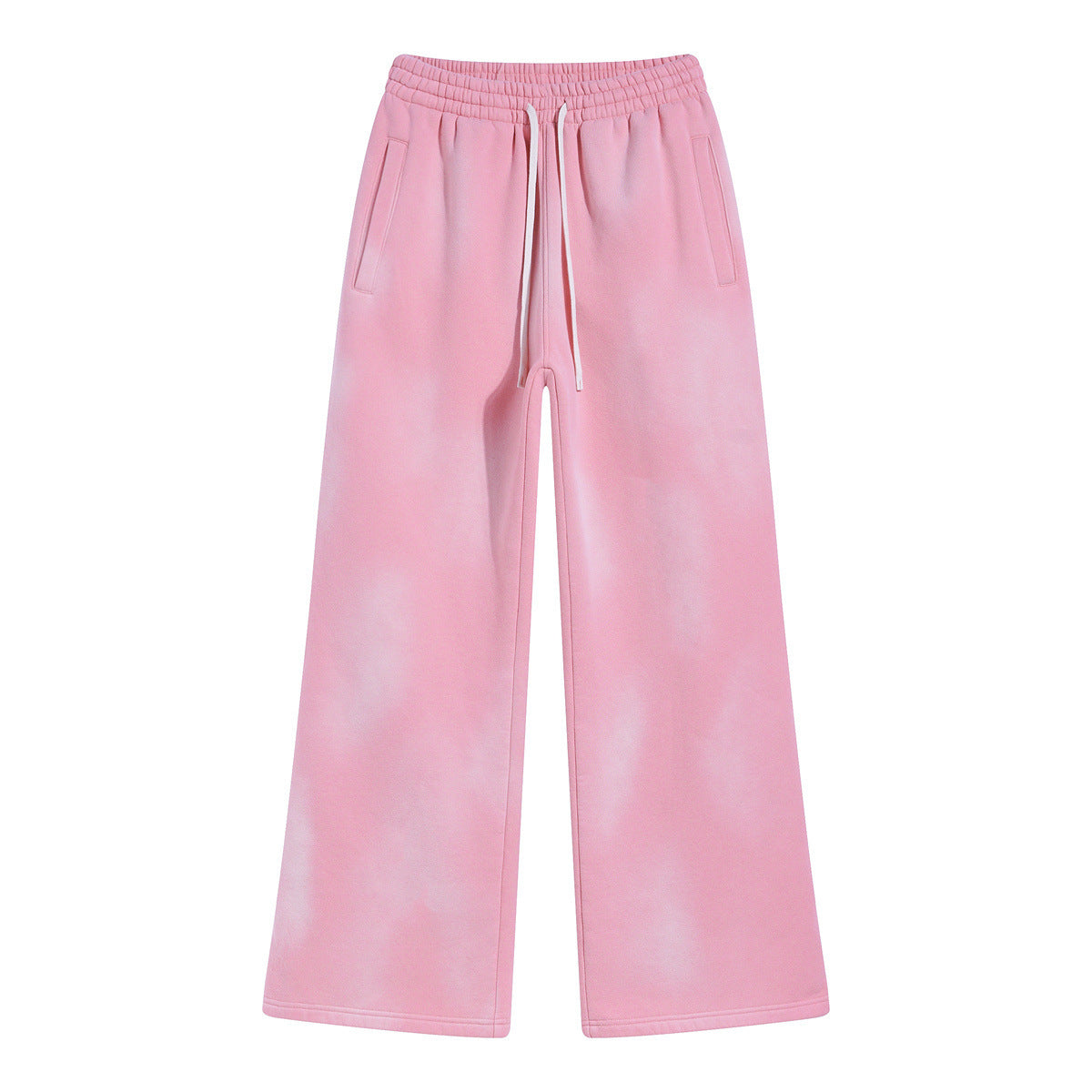 Heavyweight Washed Fleece Wide-Leg Sweatpants