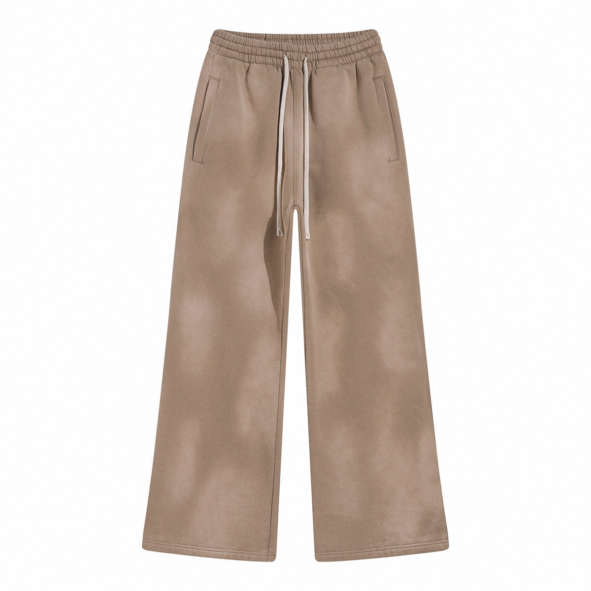 Heavyweight Washed Fleece Wide-Leg Sweatpants