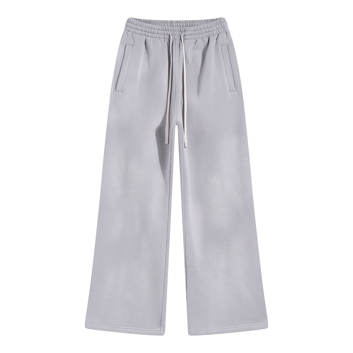 Heavyweight Washed Fleece Wide-Leg Sweatpants