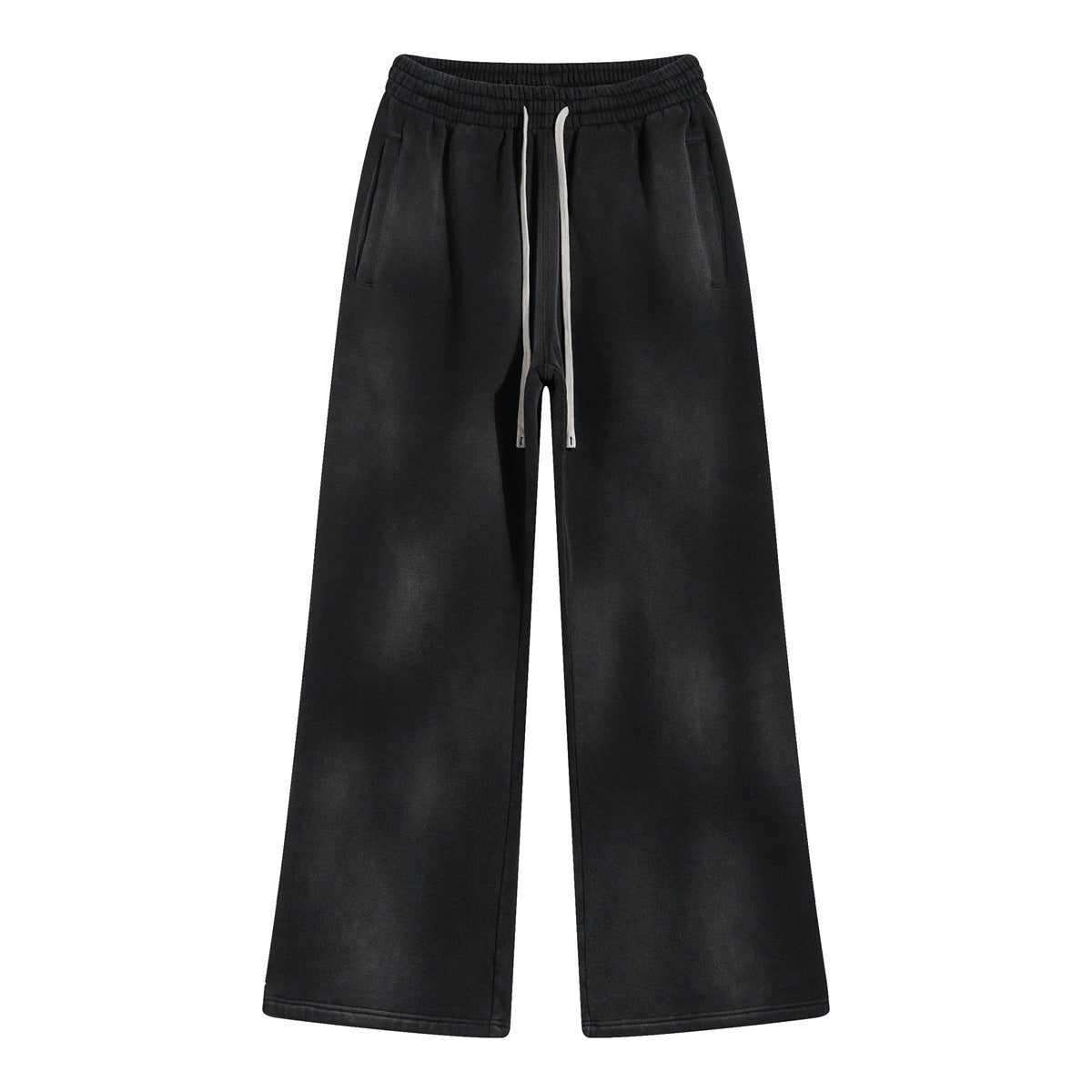 Heavyweight Washed Fleece Wide-Leg Sweatpants