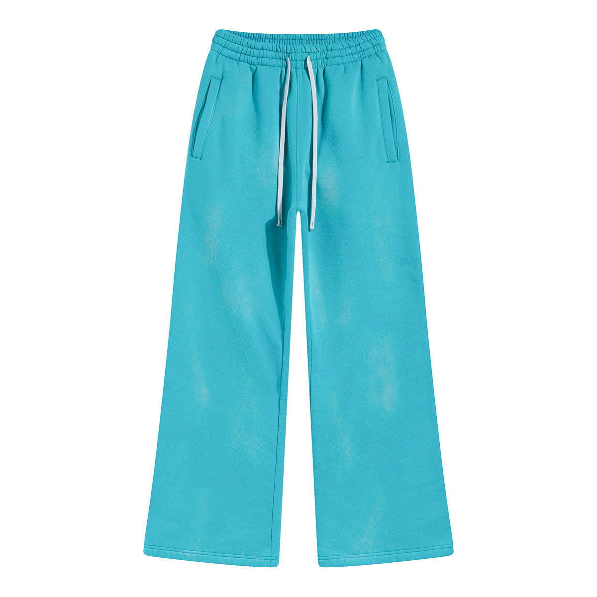 Heavyweight Washed Fleece Wide-Leg Sweatpants