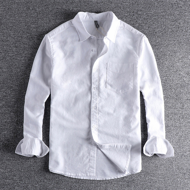 Heavyweight Washed Oxford Cotton Shirt
